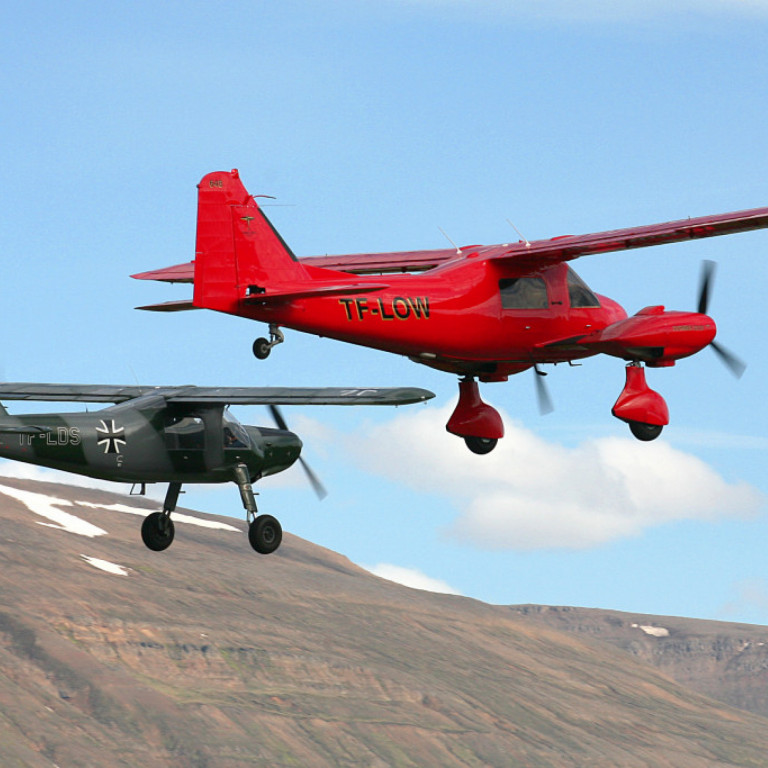 Dornier Do.27 TF-LDS og Dornier Do.28B TF-LOW á flugdegi 2006