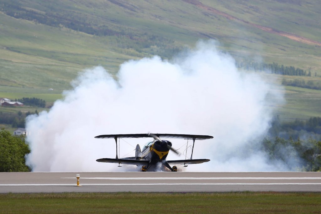 Pitts Special á leið í sýningaratriði