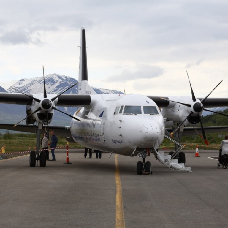 Fokker 50 til sýnis