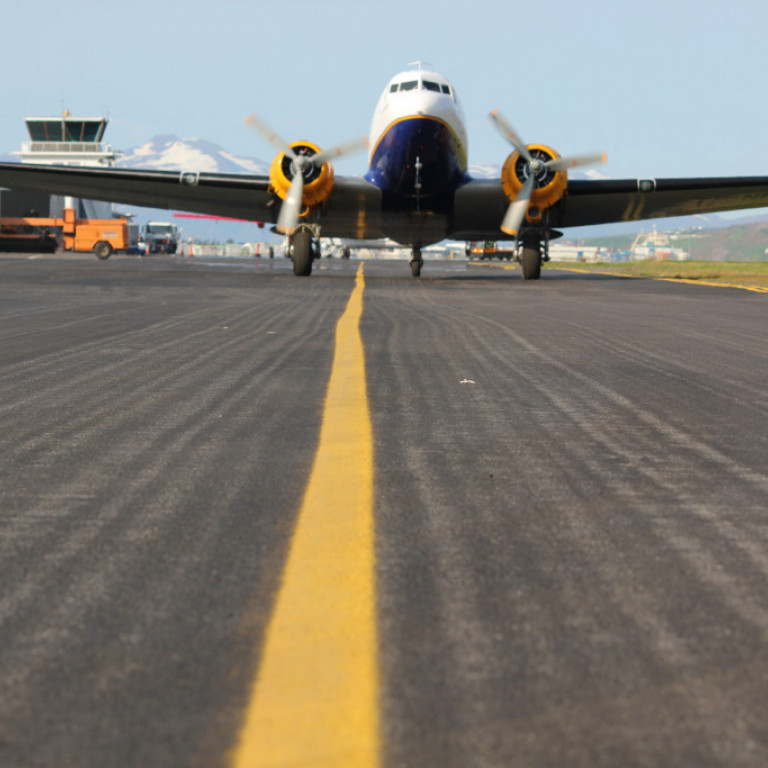 Vélin er oftast til sýnis við Flugsafn Íslands á Akureyri.