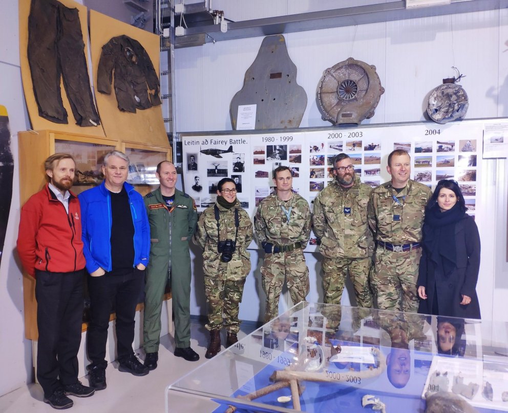 Konunglegi breski flugherinn og Landhelgisgæslan í heimsókn