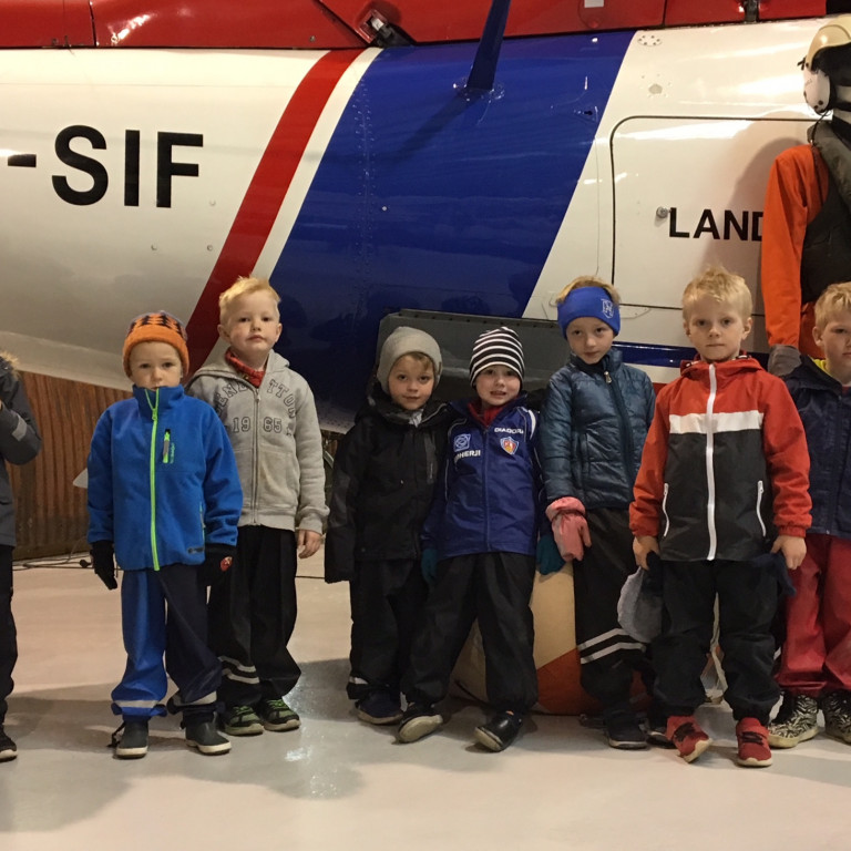 Flugmenn framtíðar sem eru núna nememdur á Leikskólanum Hólmasól.