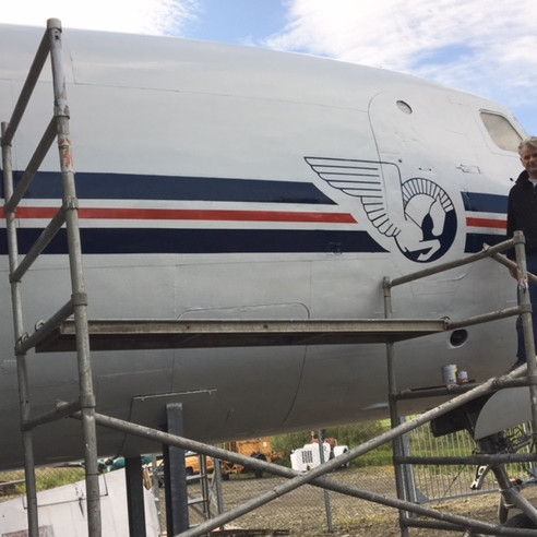 Hörður að leggja síðustu höndina á verkið.